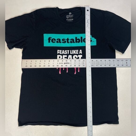 MrBeast Feastables Feast Like A Beast Graphic T-shirt Men Large Black - Picture 6 of 6